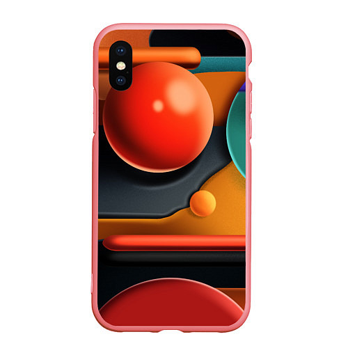 Чехол iPhone XS Max матовый Геометрия фигур / 3D-Баблгам – фото 1