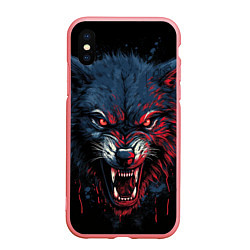 Чехол iPhone XS Max матовый Wolf fantasy