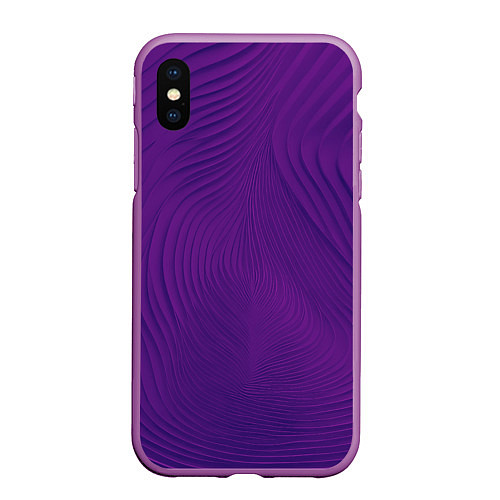 Чехол iPhone XS Max матовый Фантазия в фиолетовом / 3D-Фиолетовый – фото 1