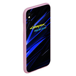 Чехол iPhone XS Max матовый Cyberpunk 2077 phantom liberty, цвет: 3D-розовый — фото 2