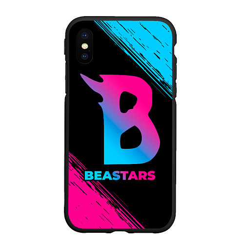 Чехол iPhone XS Max матовый Beastars - neon gradient / 3D-Черный – фото 1