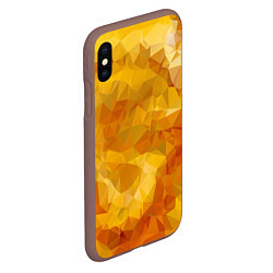 Чехол iPhone XS Max матовый Yellow style, цвет: 3D-коричневый — фото 2