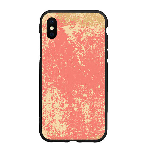 Чехол iPhone XS Max матовый Crema pattern / 3D-Черный – фото 1