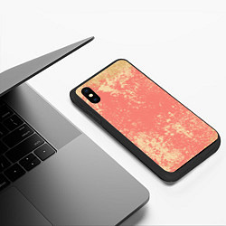 Чехол iPhone XS Max матовый Crema pattern, цвет: 3D-черный — фото 2