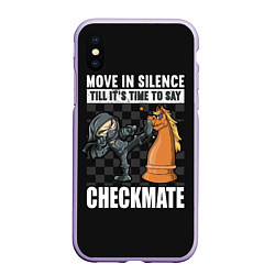 Чехол iPhone XS Max матовый Checkmat от ниндзя