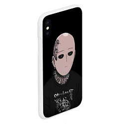 Чехол iPhone XS Max матовый Saitama - Slipknot, цвет: 3D-белый — фото 2