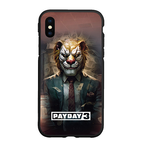 Чехол iPhone XS Max матовый Payday 3 lion / 3D-Черный – фото 1