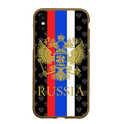 Чехол iPhone XS Max матовый Russia