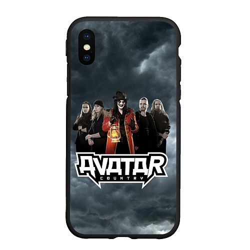 Чехол iPhone XS Max матовый Avatar dark sky / 3D-Черный – фото 1