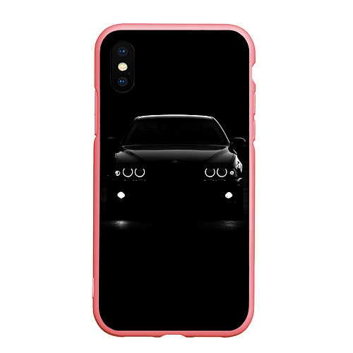 Чехол iPhone XS Max матовый BMW in the dark / 3D-Баблгам – фото 1