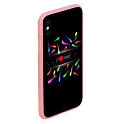 Чехол iPhone XS Max матовый I love you - секс, цвет: 3D-баблгам — фото 2