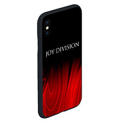 Чехол iPhone XS Max матовый Joy Division red plasma, цвет: 3D-черный — фото 2