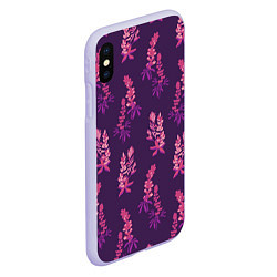 Чехол iPhone XS Max матовый Violet nature, цвет: 3D-светло-сиреневый — фото 2