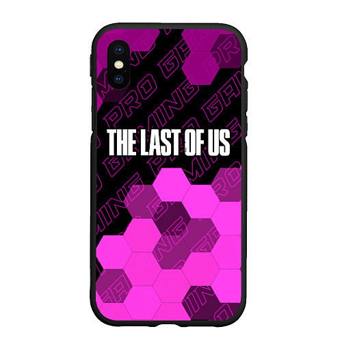 Чехол iPhone XS Max матовый The Last Of Us pro gaming: символ сверху / 3D-Черный – фото 1