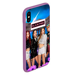 Чехол iPhone XS Max матовый Kpop Blackpink, цвет: 3D-фиолетовый — фото 2