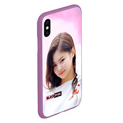 Чехол iPhone XS Max матовый Jennie solo, цвет: 3D-фиолетовый — фото 2