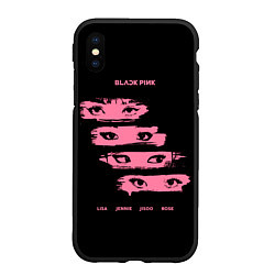 Чехол iPhone XS Max матовый Blackpink Eyes