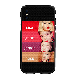 Чехол iPhone XS Max матовый Blackpink Bands