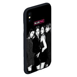 Чехол iPhone XS Max матовый Blackpink - girl group, цвет: 3D-черный — фото 2