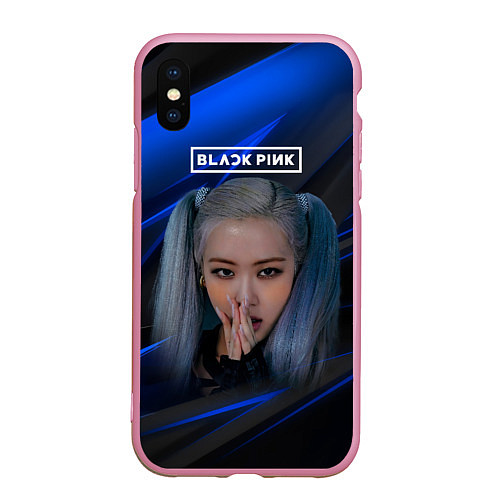 Чехол iPhone XS Max матовый Rose Blackpink kpop / 3D-Розовый – фото 1