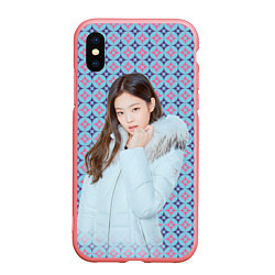 Чехол iPhone XS Max матовый Blackpink Jennie Kim Blackpink winter style