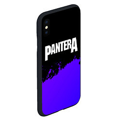 Чехол iPhone XS Max матовый Pantera purple grunge, цвет: 3D-черный — фото 2