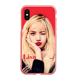 Чехол iPhone XS Max матовый Blackpink Lisa bright makeup