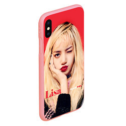 Чехол iPhone XS Max матовый Blackpink Lisa bright makeup, цвет: 3D-баблгам — фото 2