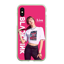 Чехол iPhone XS Max матовый Blackpink Beautiful Lisa, цвет: 3D-салатовый