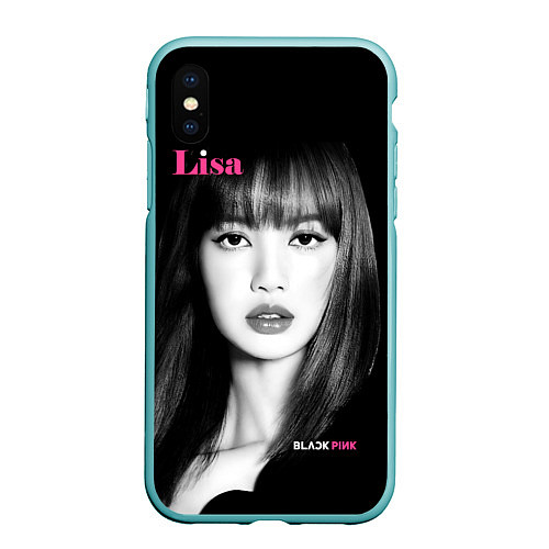 Чехол iPhone XS Max матовый Blackpink Lisa Portrait / 3D-Мятный – фото 1