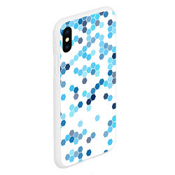 Чехол iPhone XS Max матовый Mood blue, цвет: 3D-белый — фото 2