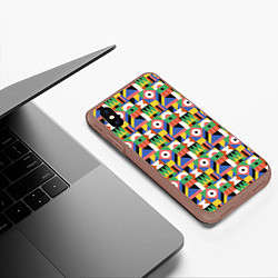 Чехол iPhone XS Max матовый African mode, цвет: 3D-коричневый — фото 2