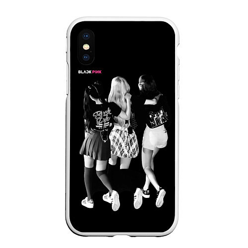 Чехол iPhone XS Max матовый Blackpink The girls are leaving / 3D-Белый – фото 1