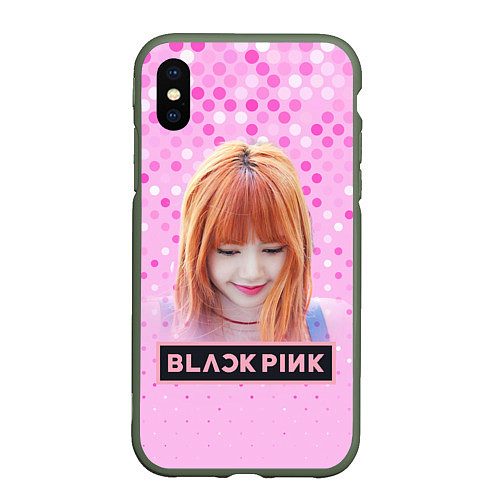 Чехол iPhone XS Max матовый Blackpink Lisa / 3D-Темно-зеленый – фото 1