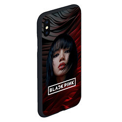 Чехол iPhone XS Max матовый Blackpink red and black, цвет: 3D-черный — фото 2