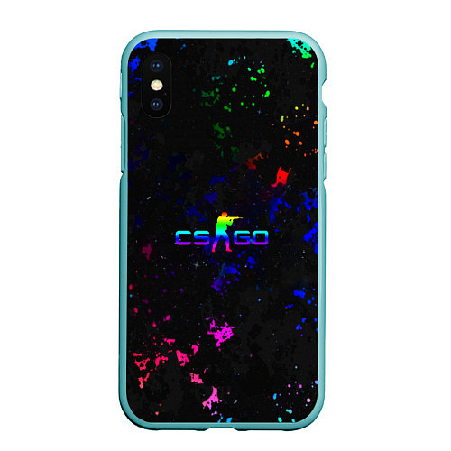 Чехол iPhone XS Max матовый Сочный cs go / 3D-Мятный – фото 1