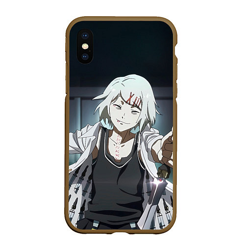 Чехол iPhone XS Max матовый Suzuya Juuzou / 3D-Коричневый – фото 1