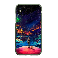 Чехол iPhone XS Max матовый Вершина мира