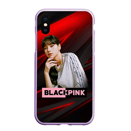 Чехол iPhone XS Max матовый Lisa Blackpink kpop / 3D-Сиреневый – фото 1