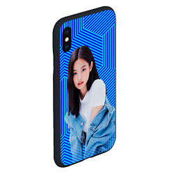 Чехол iPhone XS Max матовый Jennie kpop music, цвет: 3D-черный — фото 2