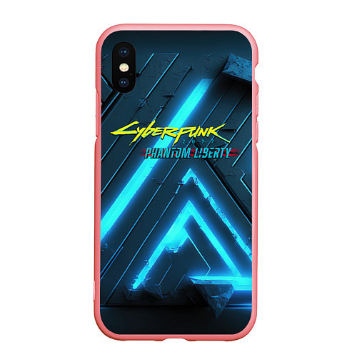 Чехол iPhone XS Max матовый Cyberpunk neon style / 3D-Баблгам – фото 1