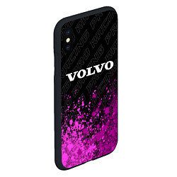 Чехол iPhone XS Max матовый Volvo pro racing: символ сверху, цвет: 3D-черный — фото 2