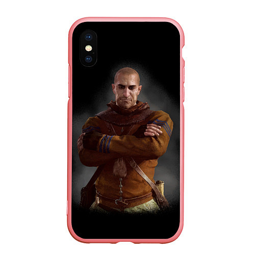 Чехол iPhone XS Max матовый The Witcher 3 - Гюнтер / 3D-Баблгам – фото 1