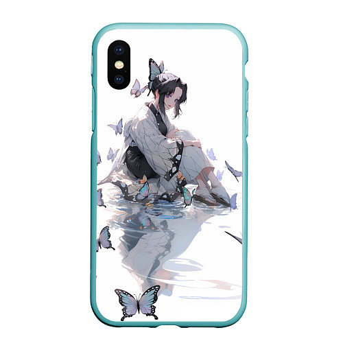 Чехол iPhone XS Max матовый Shinubu-tan / 3D-Мятный – фото 1