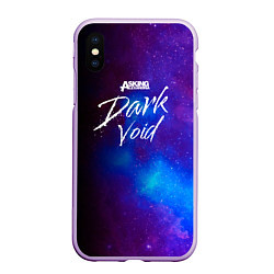 Чехол iPhone XS Max матовый Asking Alexandria Dark Void, цвет: 3D-сиреневый