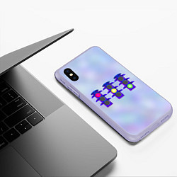 Чехол iPhone XS Max матовый Светофор, цвет: 3D-светло-сиреневый — фото 2