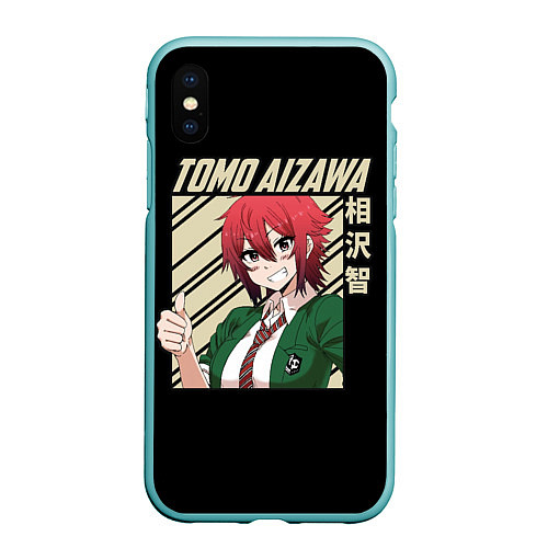 Чехол iPhone XS Max матовый Девушка Tomo Aizawa / 3D-Мятный – фото 1