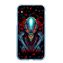 Чехол iPhone XS Max матовый Инопланетный монстр