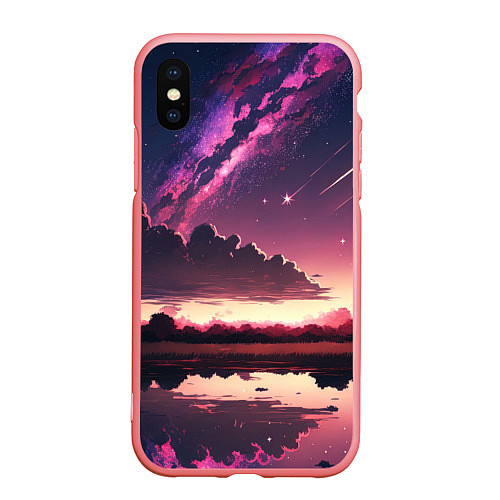 Чехол iPhone XS Max матовый Аниме комета / 3D-Баблгам – фото 1