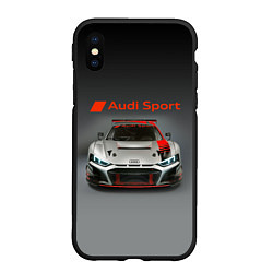 Чехол iPhone XS Max матовый Audi sport - racing car - extreme, цвет: 3D-черный